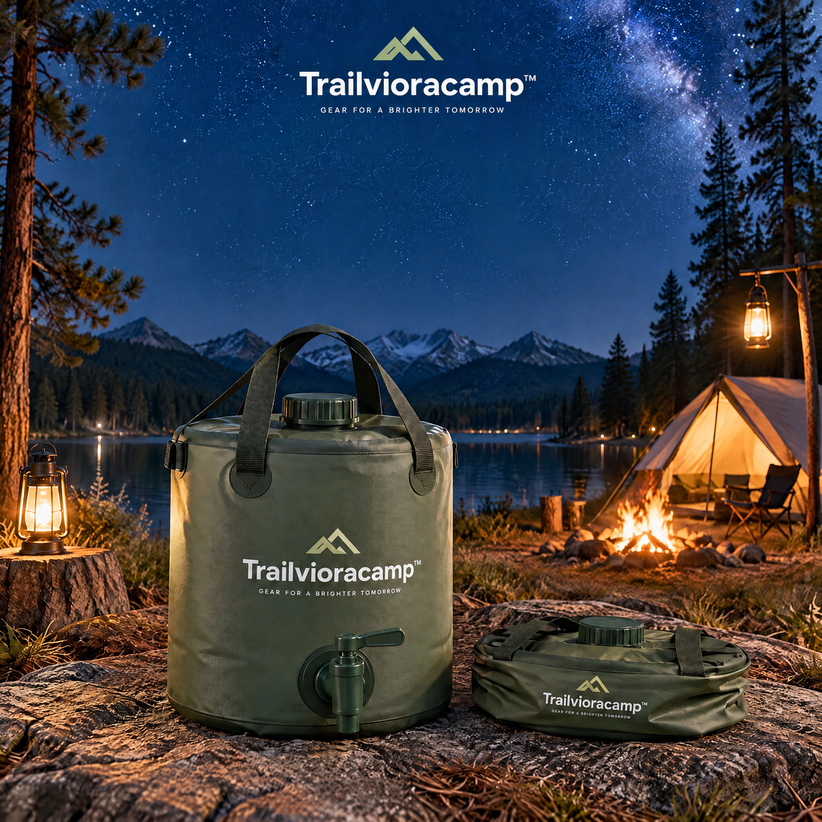 Trailvioracamp™ Collapsible Camping Water Container
