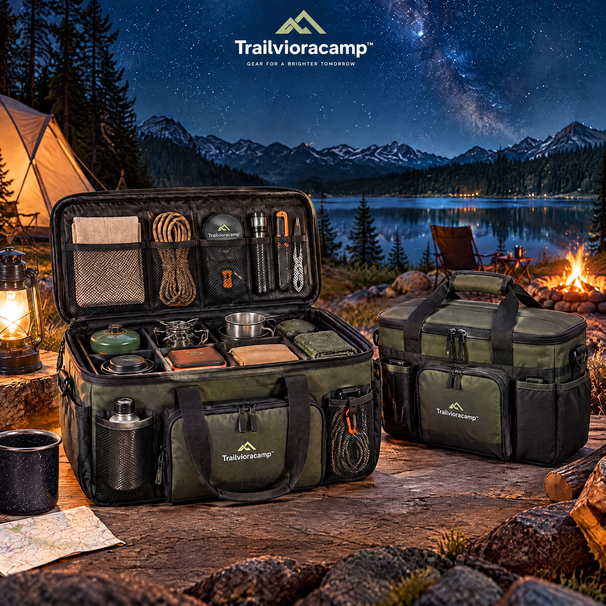 Trailvioracamp™ Camping Gear Storage Organizer