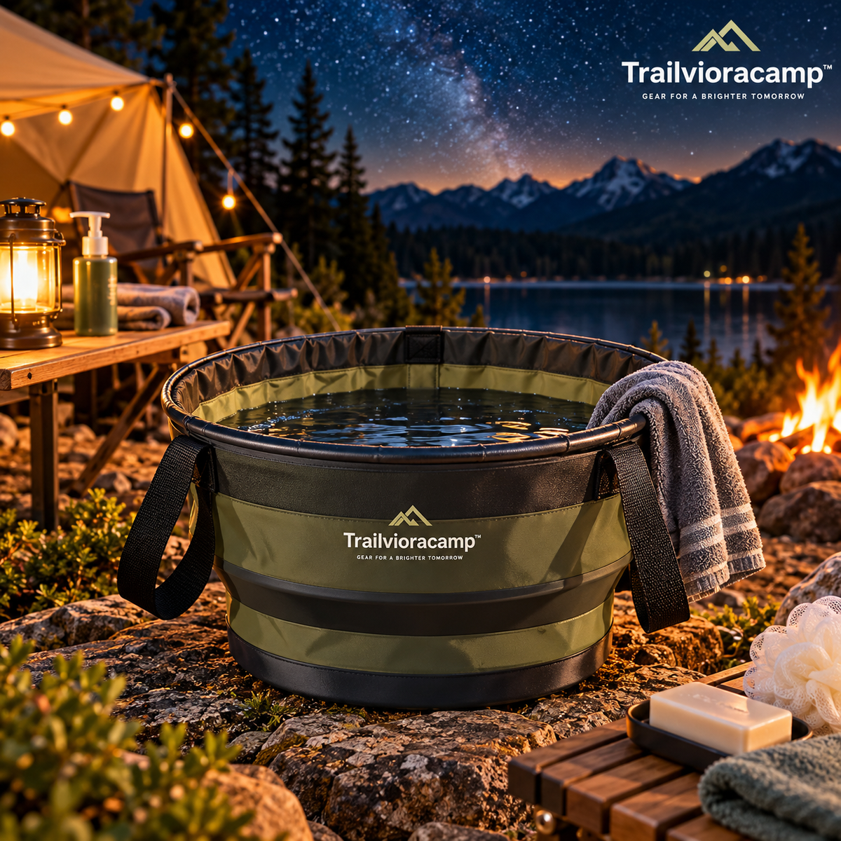 Trailvioracamp™ Portable Camping Wash Basin
