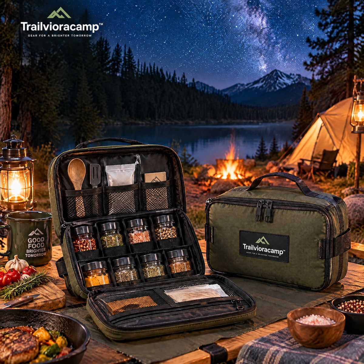 Trailvioracamp™ Camping Spice Organizer
