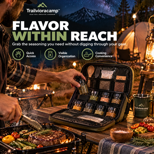 Trailvioracamp™ Camping Spice Organizer