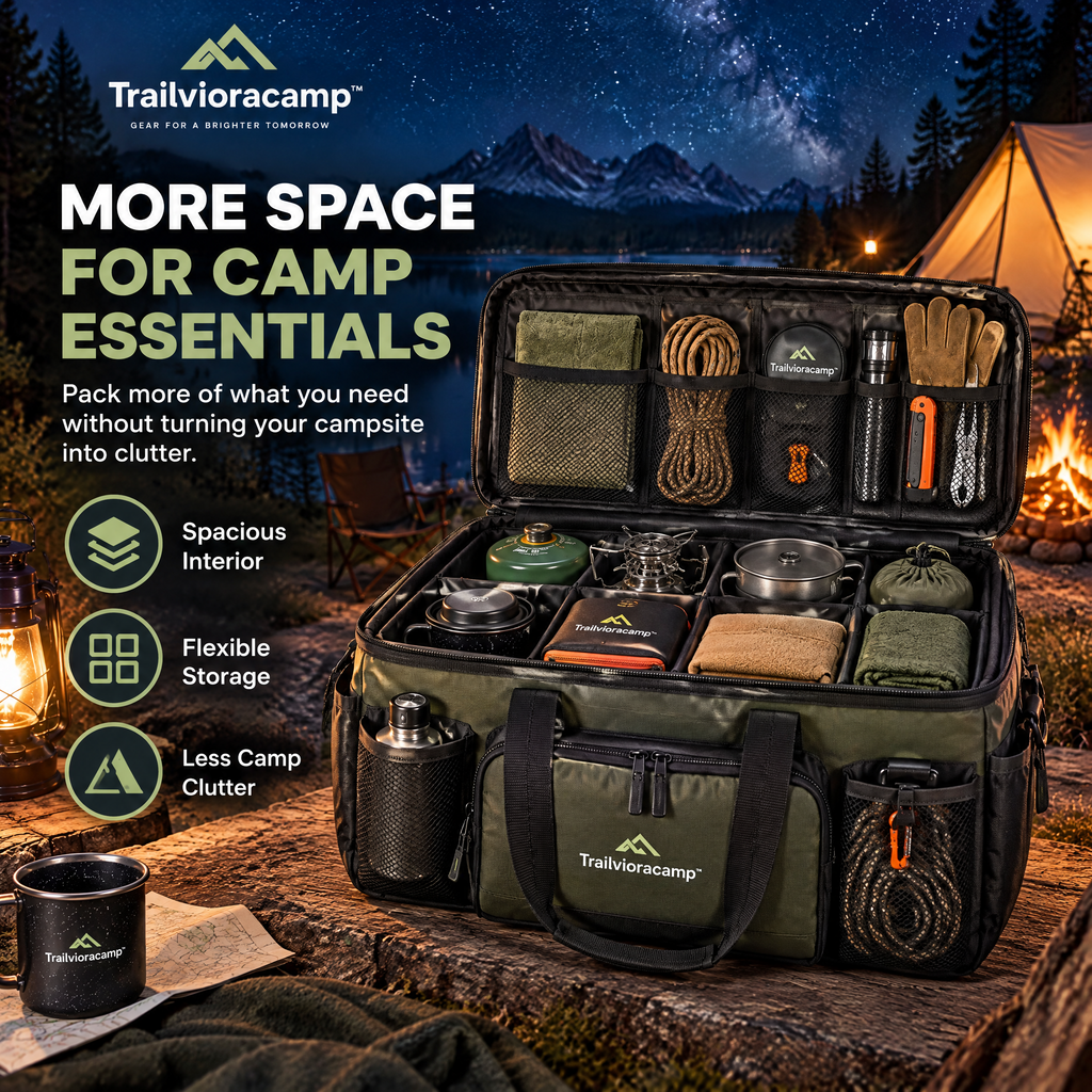 Trailvioracamp™ Camping Gear Storage Organizer