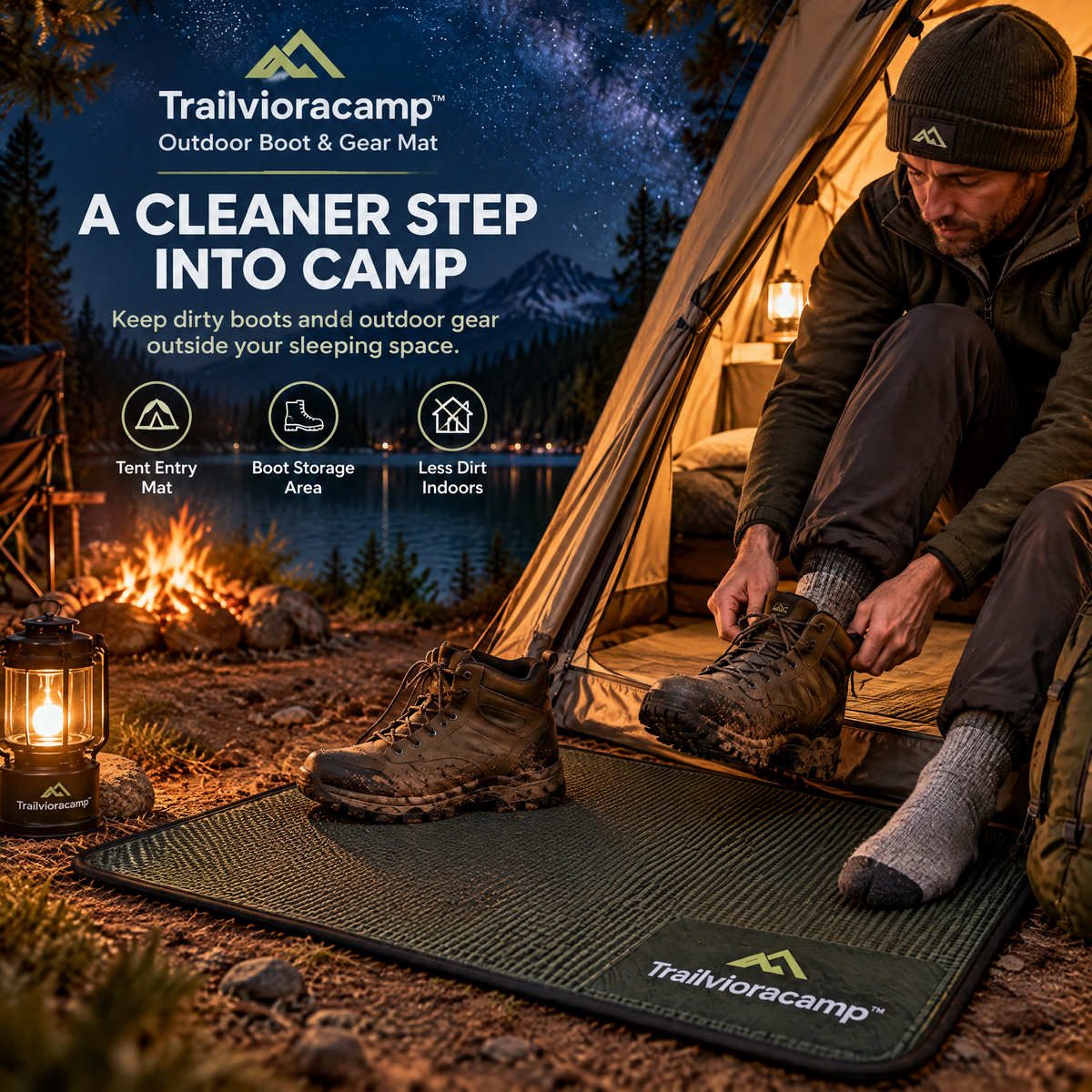 Trailvioracamp™ Outdoor Boot & Gear Mat