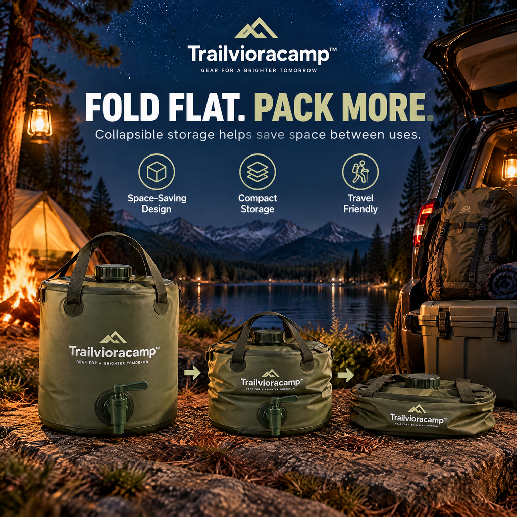 Trailvioracamp™ Collapsible Camping Water Container