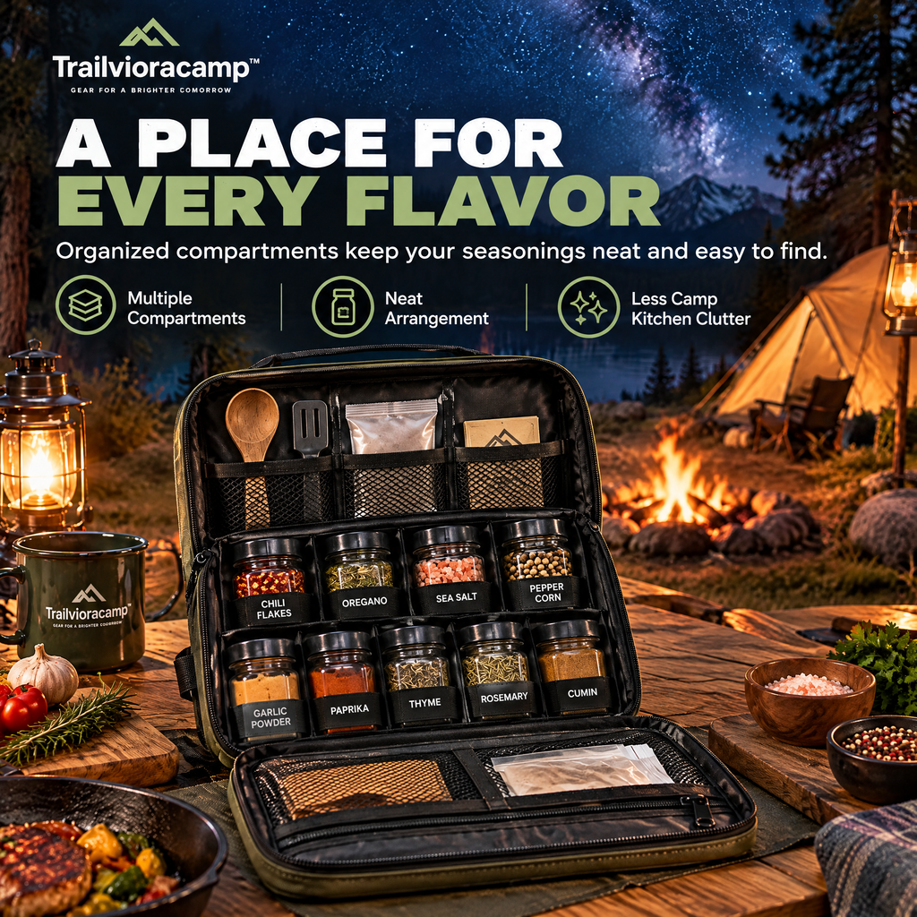 Trailvioracamp™ Camping Spice Organizer