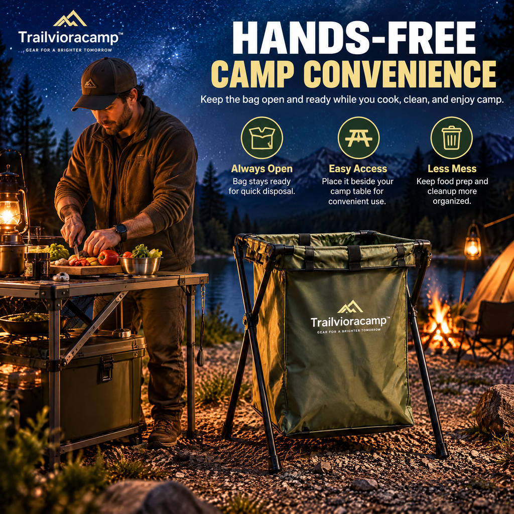 Trailvioracamp™ Camping Trash Bag Holder
