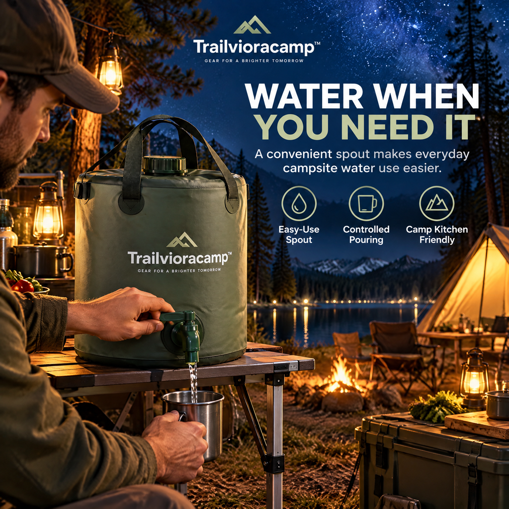 Trailvioracamp™ Collapsible Camping Water Container