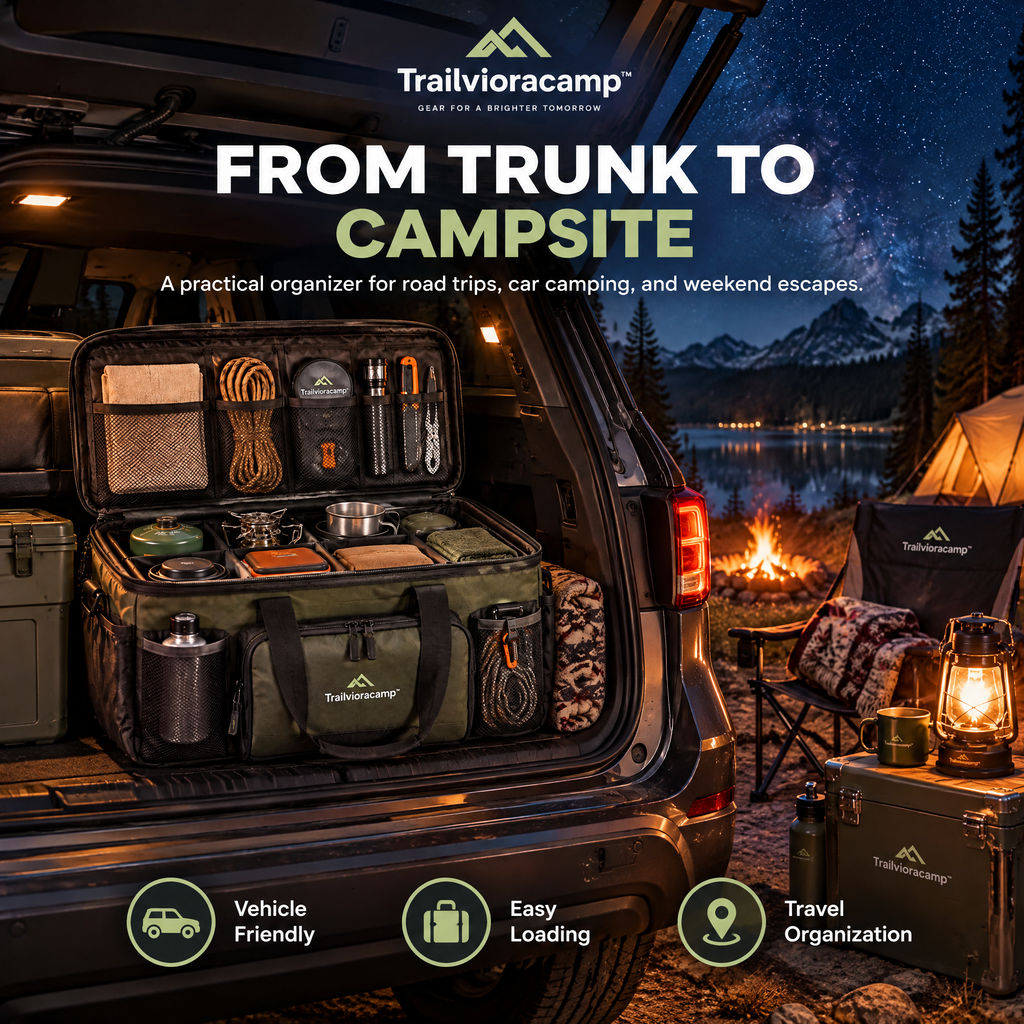 Trailvioracamp™ Camping Gear Storage Organizer