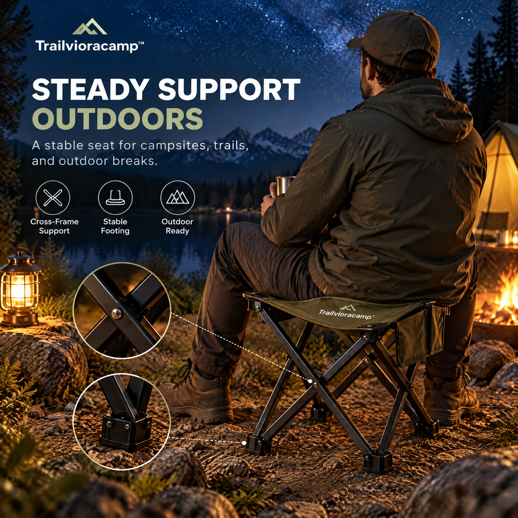 Trailvioracamp™ Foldable Camping Stool