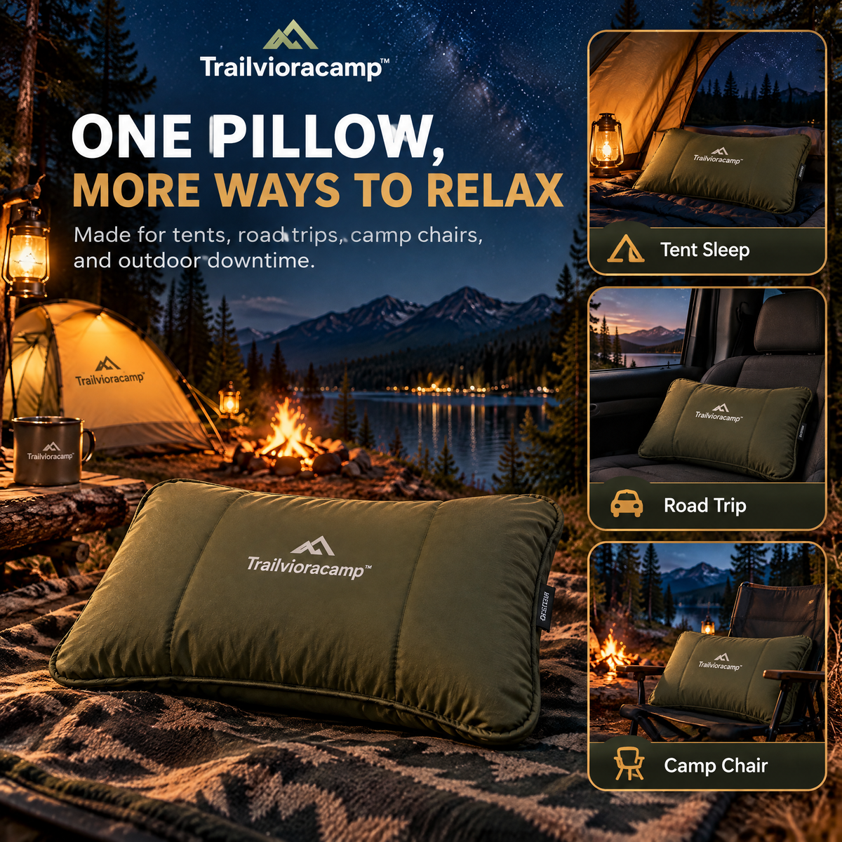 Trailvioracamp™ Portable Camping Pillow