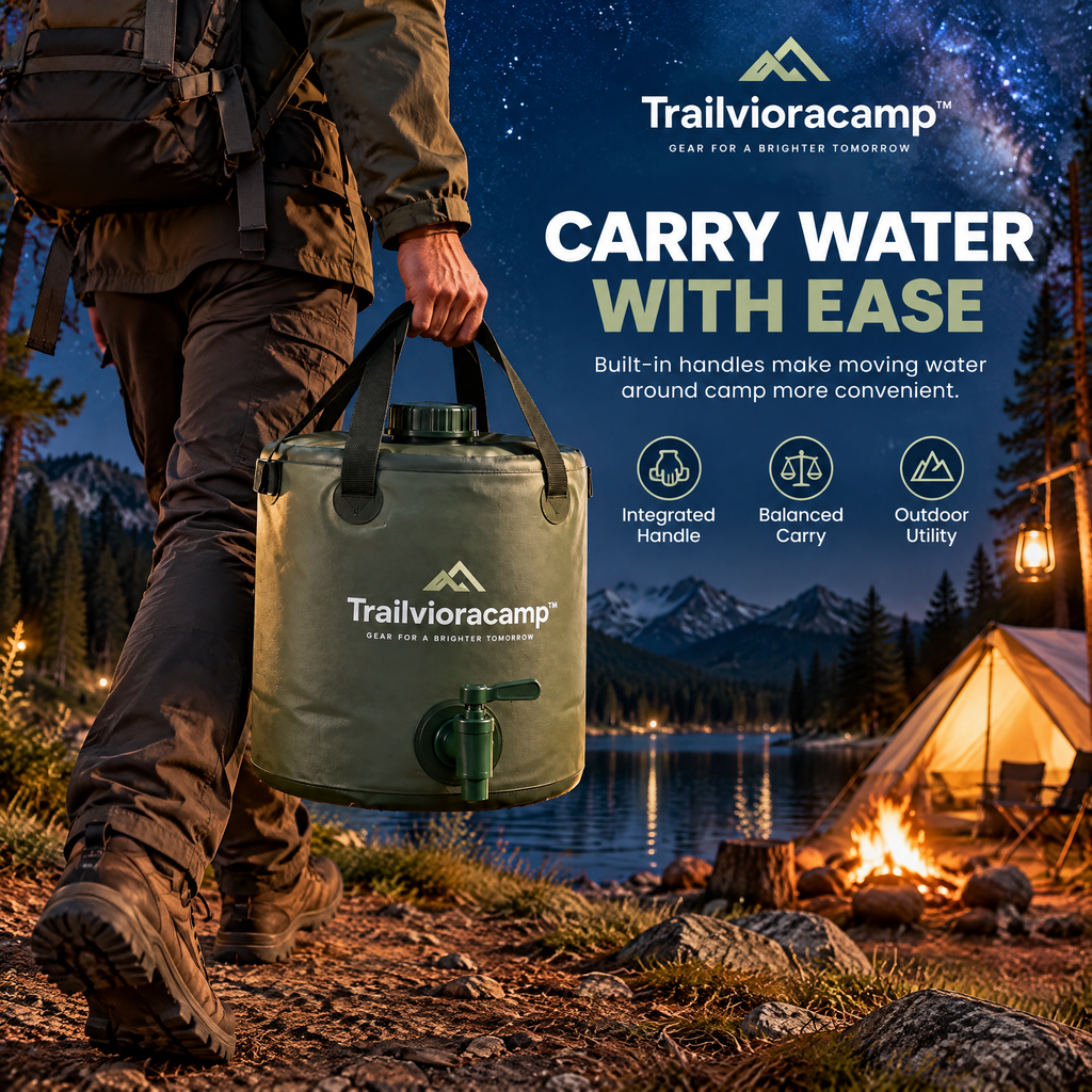 Trailvioracamp™ Collapsible Camping Water Container