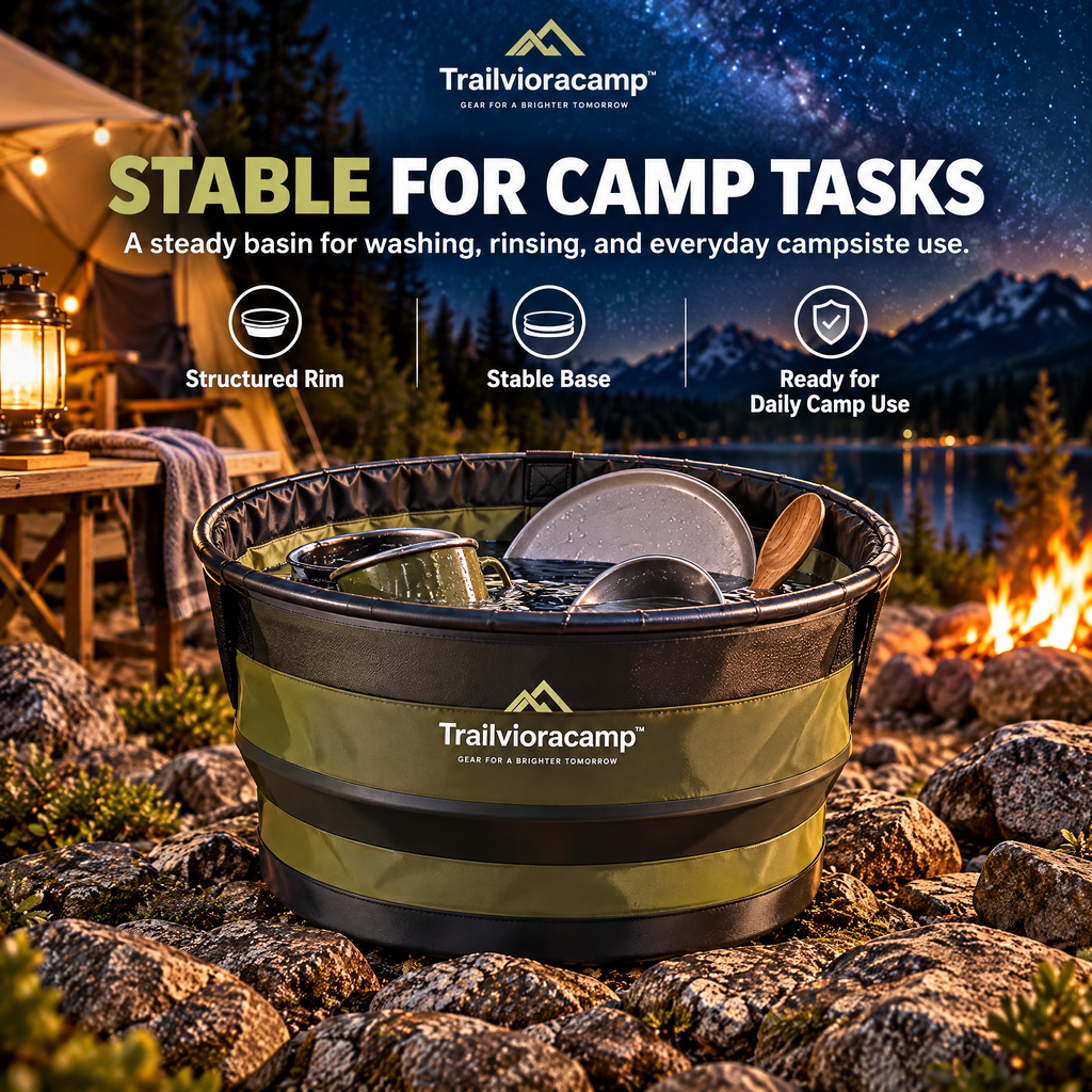 Trailvioracamp™ Portable Camping Wash Basin